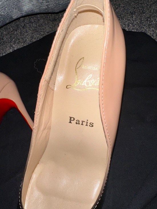 Christian Louboutin Kate 100 Patent Black-Nude Ombré - Picture 4 of 8